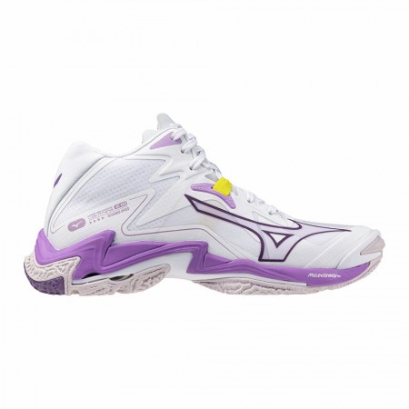 MIZUNO WAVE LIGHTNING Z8 MID (Χρώμα: White/Patrician Purple/Quince)